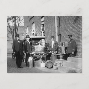 1922 verhaftete Polizei Postkarte