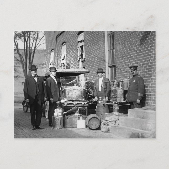 1922 verhaftete Polizei Postkarte (Vorderseite)