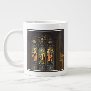 1923 Poster einer Kirche mit festgeklemmtem Glasfe Jumbo-Tasse