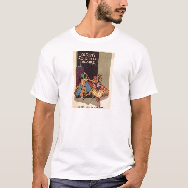 1923 Theaterkorrektur für Al Jolson T-Shirt (Vorderseite)