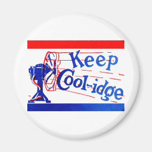 1924 behalten Sie Coolidge Magnet