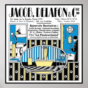 1924 Franzose-Klempnerarbeit-Anzeige Poster