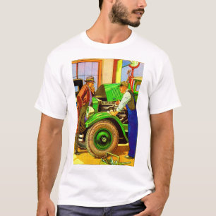 1924 Kelly Springfield Ballonreifen und T-Shirt