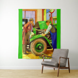 1924 Kelly Springfield Ballonreifen und Wandteppich
