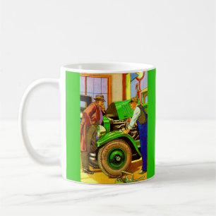 1924 Kelly Springfield Ballonreifen-Werbung Kaffeetasse