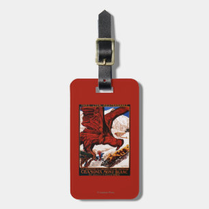 1924 olympisches Winter-Spiel-Plakat Gepäckanhänger