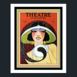 1924 Theater Magazine Art Deco Cover 16 x 20 Poster<br><div class="desc">Farbenfrohe Art Deco Cover für das Theater Magazine. Ausgabe Januar 1924 Poster 16 x 20</div>