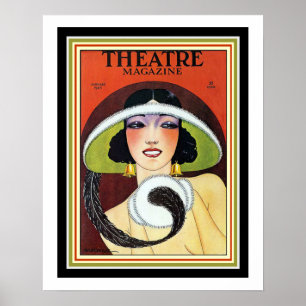 1924 Theater Magazine Art Deco Cover 16 x 20 Poster