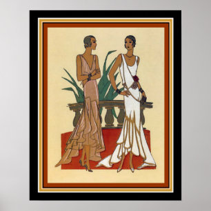 1925 Art Deco Fashion Print 16 x 20 Poster