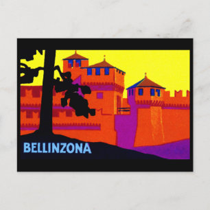 1925 Bellinzona Schweiz Postkarte