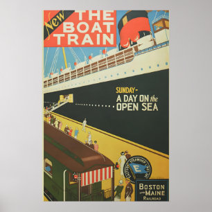 1925 Boston & Maine RR Der Prahlzug - Vintage Poster