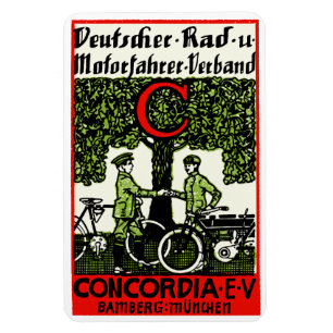 1925 Deutscher Fahrrad- und Motorradclub Magnet