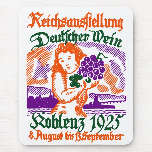 1925 Deutsches Weinfest Mousepad (Vorne)
