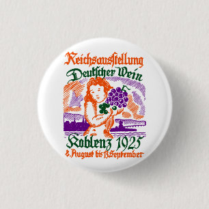 1925 Deutsches Weinfestival Button