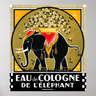 1925 Köln De L'Elephant Poster