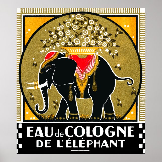 1925 Köln De L'Elephant Poster (Vorne)