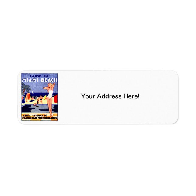 1925 Miami Beach Travel Poster (Vorne)