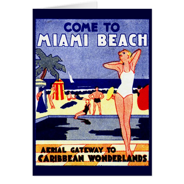 1925 Miami Beach Travel Poster (Vorne)