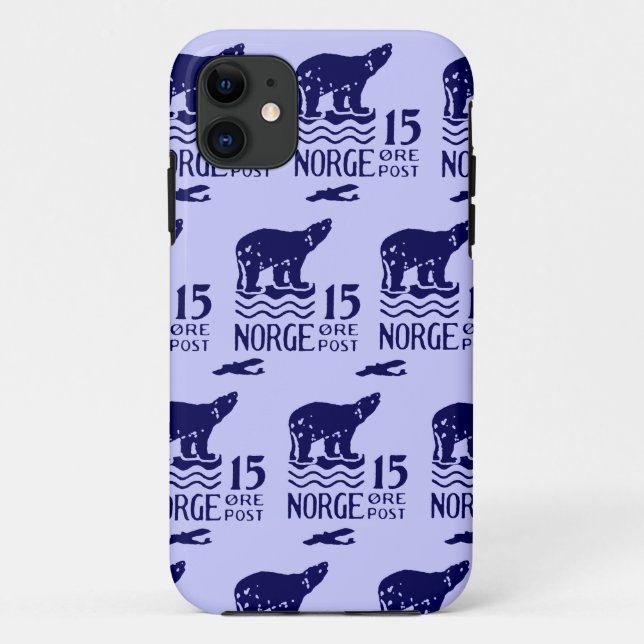 1925 Norwegischer Eisbär Case-Mate iPhone Hülle (Rückseite)