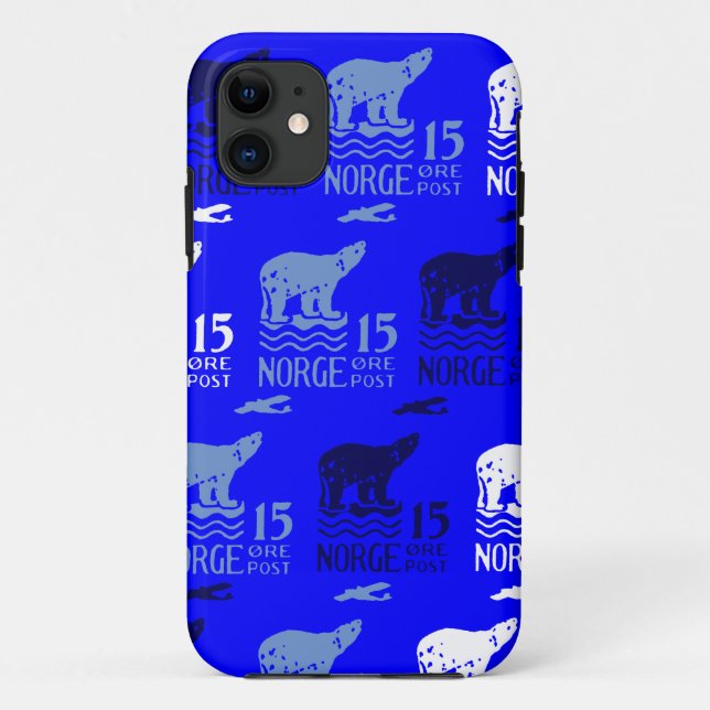 1925 Norwegischer Eisbär Case-Mate iPhone Hülle (Rückseite)