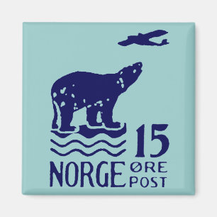 1925 Norwegischer Eisbär Magnet