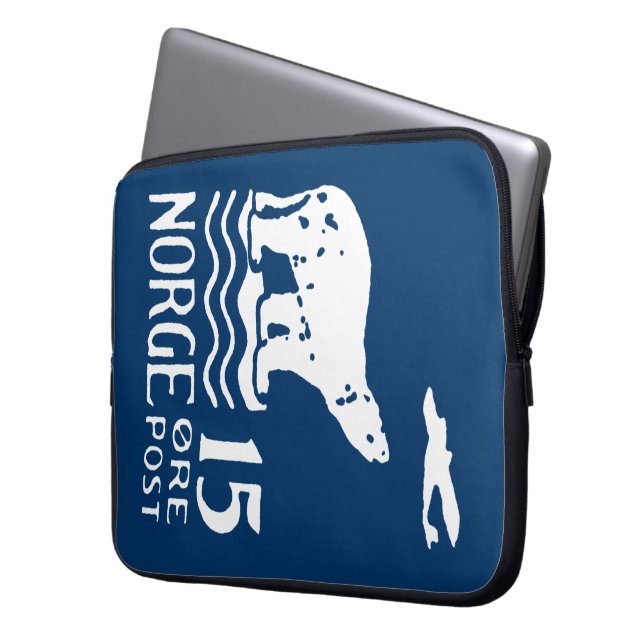 1925 Norwegischer Polarbär Laptopschutzhülle (Vorderseite Links)