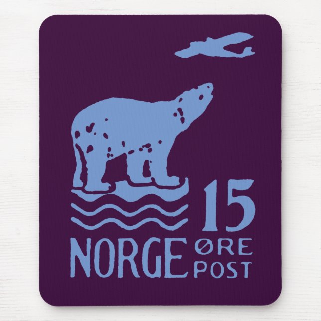 1925 Norwegischer Polarbär Mousepad (Vorne)