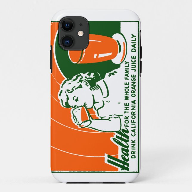 1925 Orangensaft Case-Mate iPhone Hülle (Rückseite)