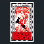 1925 Paris Art-Deco-Poster Poster<br><div class="desc">Art Deco Plakat Werbung eine Ausstellung der dekorativen Künste in Paris,  Frankreich 1925.</div>