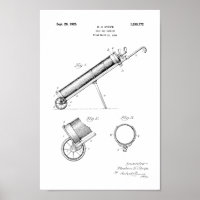 1925 Vintages Golf Bag Patentschrift Art Print