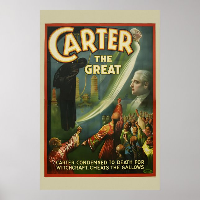 1926 Carter der Große wegen Hexerei verurteilt Poster (Vorne)