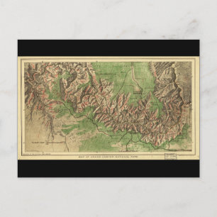 1926 Karte des Grand Canyon National Park Arizona