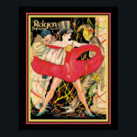 1927 Art Deco Reigen Cabaret Cover Poster<br><div class="desc">Lebhafte Art Deco Cover für das Reigen Magazin mit Cabaret-Interpreten. Standard 16x20 hier gezeigt,  Standard 11x14 und 8x10 auch verfügbar,  sowie,  benutzerdefinierte Größen und Leinwand.</div>