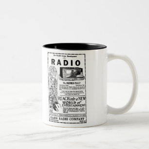 1927 Bremer Tully Radio Werbe Tasse