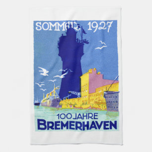 1927 Bremerhaven Deutschland Handtuch