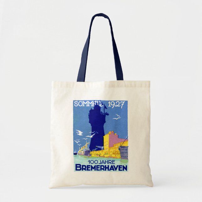 1927 Bremerhaven Deutschland Tragetasche (Vorne)