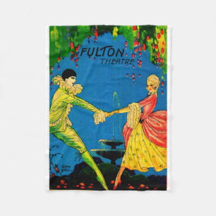 1927 Das Fulton Theater Programm deckt Kunst ab Fleecedecke