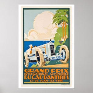 1927 Grand Prix International Automobile Oldtimer Poster