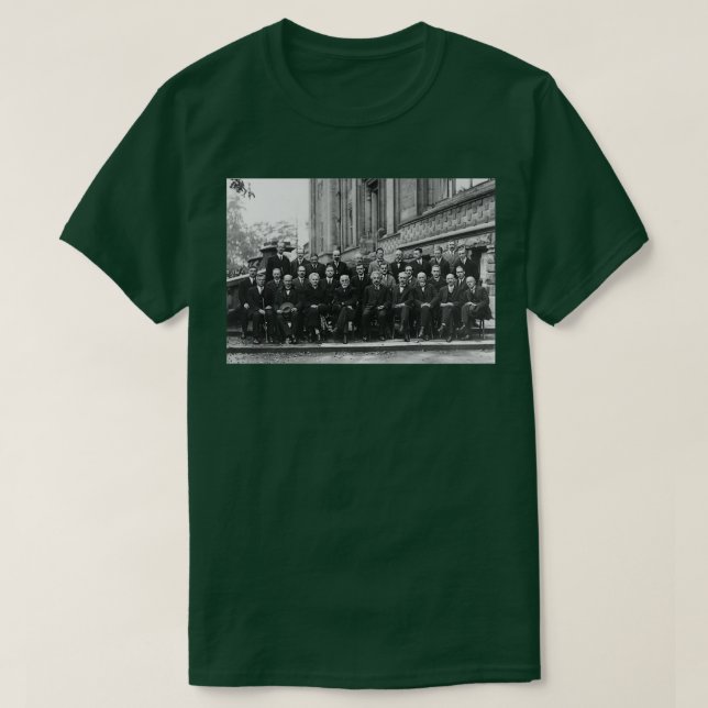 1927 Solvay-Konferenz über Quantenmechaniken  T-Shirt (Design vorne)