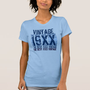 1927 Vintage 80. - 90. Geburtstag Blautöne T-Shirt