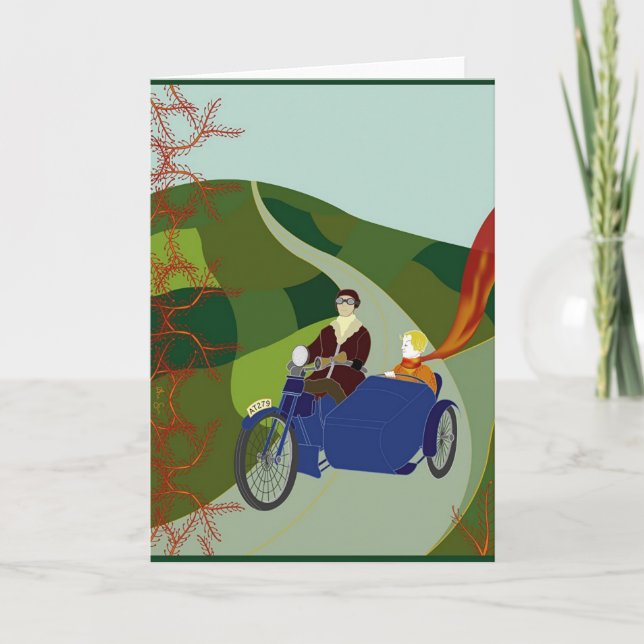 '1927MOTORCYCLING' KARTE (Vorderseite)