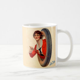 1928 Kelly-Springfields Tire mascot Lotta Miles Kaffeetasse