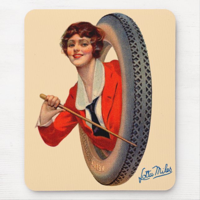1928 Kelly-Springfields Tire mascot Lotta Miles Mousepad (Vorne)