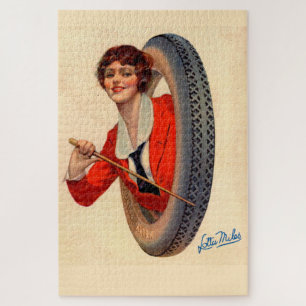 1928 Kelly-Springfields Tire mascot Lotta Miles Puzzle