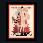 1928 Mode Ball Art Deco Poster<br><div class="desc">Julius Englehard 1928,  Art Deco,  Mode Ball Mode Cover-11x14 gezeigt,  auch in Standard 16x20,  benutzerdefinierte Größen,  & Leinwand.</div>