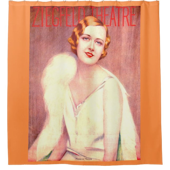 1928 Programm des Ziegfeld Theaters für Marilyn Mi Duschvorhang (Vorderseite)