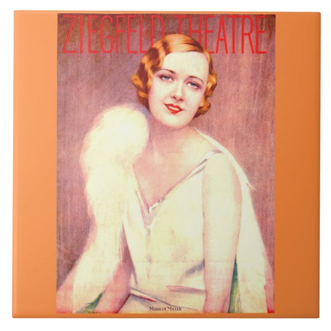 1928 Programm des Ziegfeld Theaters für Marilyn Mi Fliese (Vorderseite)