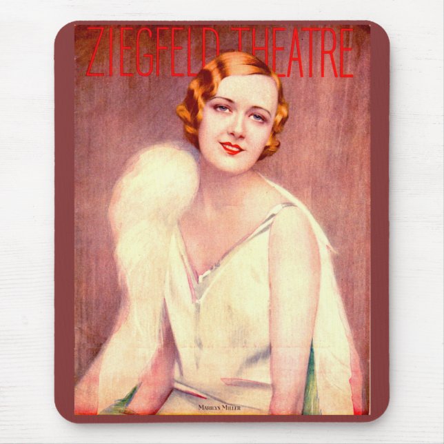 1928 Programm des Ziegfeld Theaters für Marilyn Mi Mousepad (Vorne)