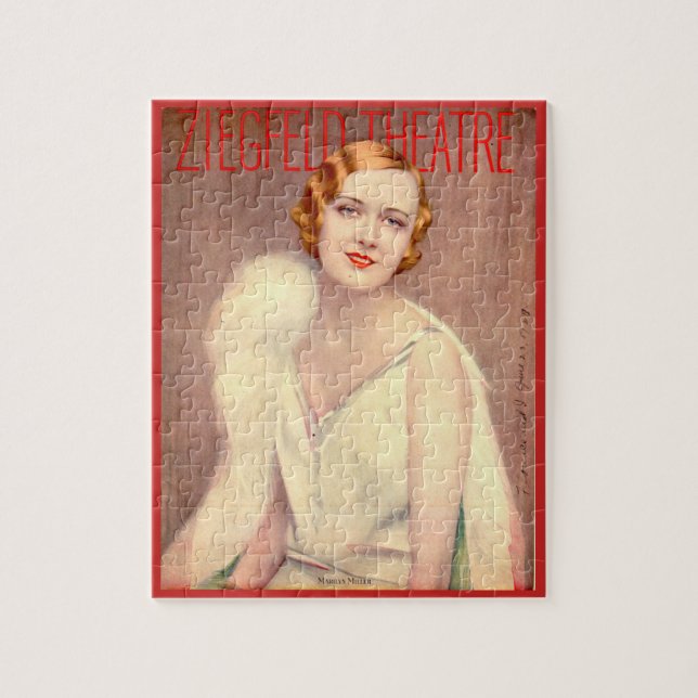 1928 Programm des Ziegfeld Theaters für Marilyn Mi Puzzle (Vertikal)