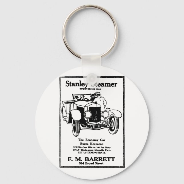 1928 Stanley Steamer Ad Schlüsselanhänger (Vorderseite)